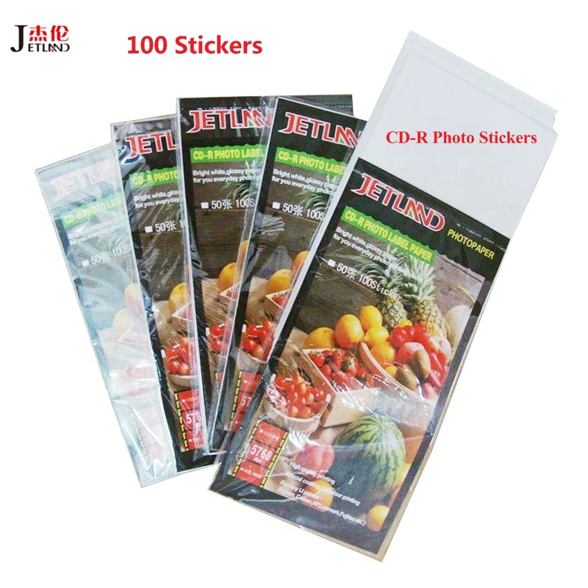 

50 sheets 100 stickes cd-r printable photo label paper