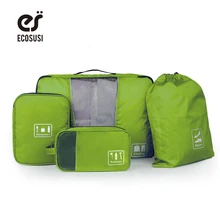 Ecosusi new travel zubehör aufbewahrungstasche für kleidung schuhe elektronik kulturveranstalter 4 teile/satz reisetasche koffer