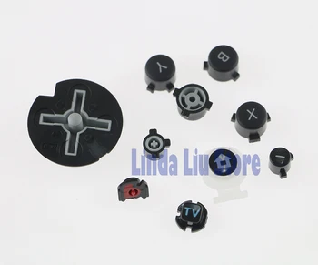 

ChengChengDianWan Plastic Power Button Home ABXY Button D-Pad Replacment For Wii U Game Pad Controller full button set