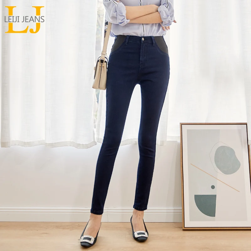 LEIJIJEANS 2019 Elastic legging new style High waist mom jeans casual ladies high stretch jeans plus size waist women jeans 9086 LEIJIJEANS 2019 Elastic legging new style High waist mom jeans casual ladies high stretch jeans plus size waist women jeans 9086