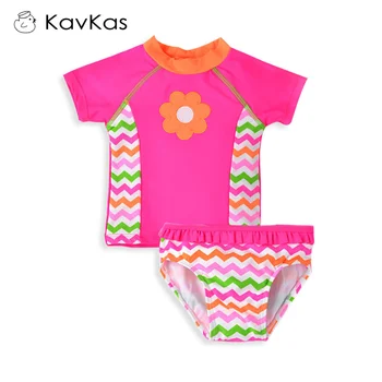 

KAVKAS Baby Girls Swimwear Bikini Swimming Two Pieces Diapers Reusable Surfing Beach Newborn Baby Swimsuit Infant Bathing Suits