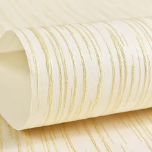 Modern Striped Solid Color Wallpaper 3D Non-woven Living Room Bedroom TV Wall Paper Roll paysota 3d modern simple geometric graphics non woven wall paper cloth deerskin velvet bedroom tv wall paper roll