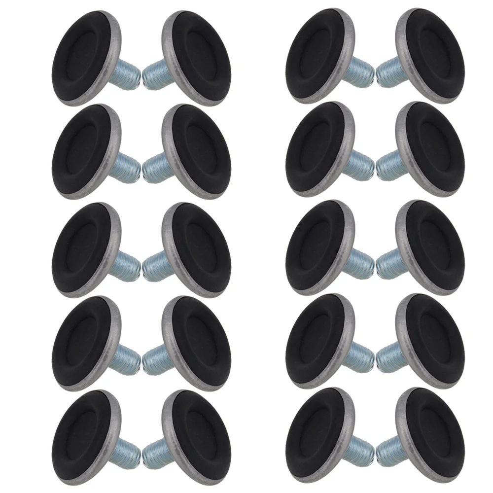 

BQLZR 20 x 8mm Thread Round Base Adjustable Furniture Levelling Feet Table Leg Pad