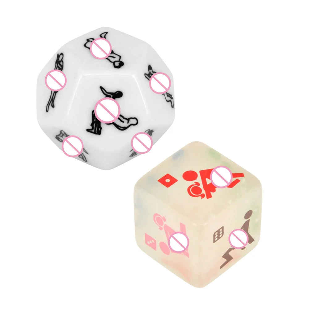 2pcs Upscale Romantic Fun Adult Dice Board Game Sex Action Dice For