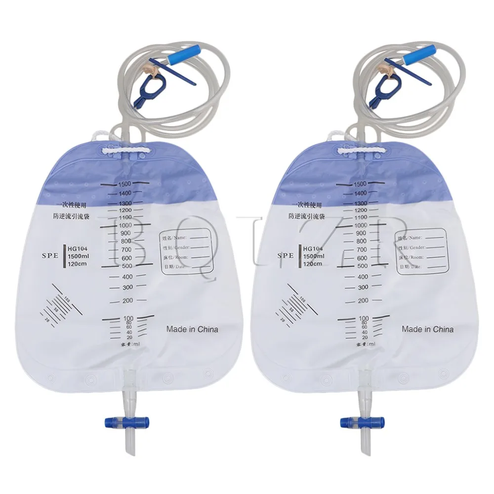 2PCS BQLZR 1500ml Urinary External Catheter Bag Holder Incontinence