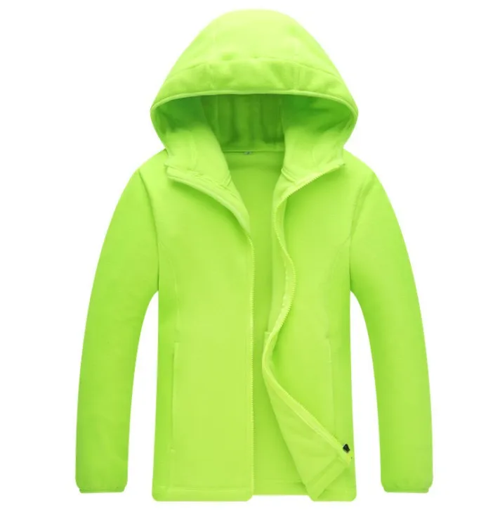 

New Hooded Long-sleeve Fleece Insede Candy Colour Jackets Softshell Jacket Camping Hiking Outdoor Sport Solid Warm Jackets