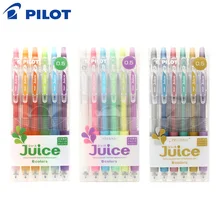 Ручка Pilot Juice гелевая ручка-0,5 мм-6 цветов набор-металлические/Пастельные/основные цвета письма принадлежности LJU-60EF