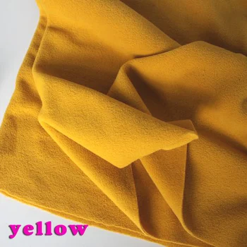 

Yellow Double-sided Polar Fleece Fabric anti-pilling Hoodies Blankets Lining Fabric SOLD BY THE YARD FREE SHIPPING