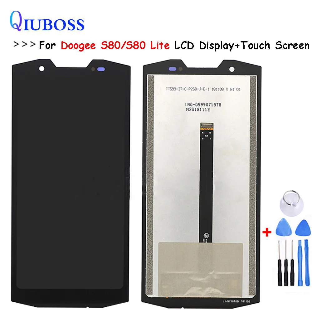 

5.99 inch For Doogee S80 LCD Display and Touch Screen Assembly Repair Parts With Tools For Doogee S80 Lite Phone