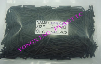 

1000pcs/lot 1.0mm 2cm length pvc heat shrink tubing shrink ratio 2:1 insulation wire and cable connector