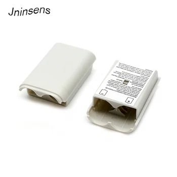 

2Pcs Battery Pack Cover Case Door Shell Shield Kit Compartment Replacement for XBOX 360 xbox360 Wireless Controller Black/White