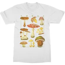 Лидер продаж, Мужская футболка, модная футболка с грибами, грибком, растительный сад, принт, искусство, фрукты, цветы, летние топы с круглым вырезом