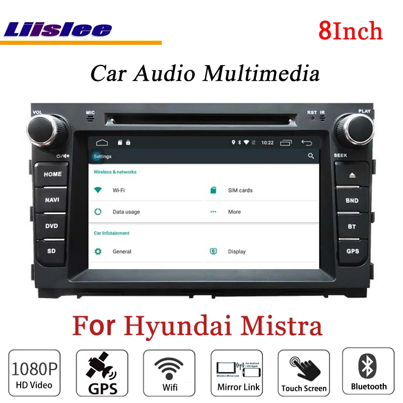 Top Liislee For Hyundai Mistra Stereo Android Radio DVD Player TV BT Wifi GPS MAP NAV Navigation 1080P System Original NAVI Design 4