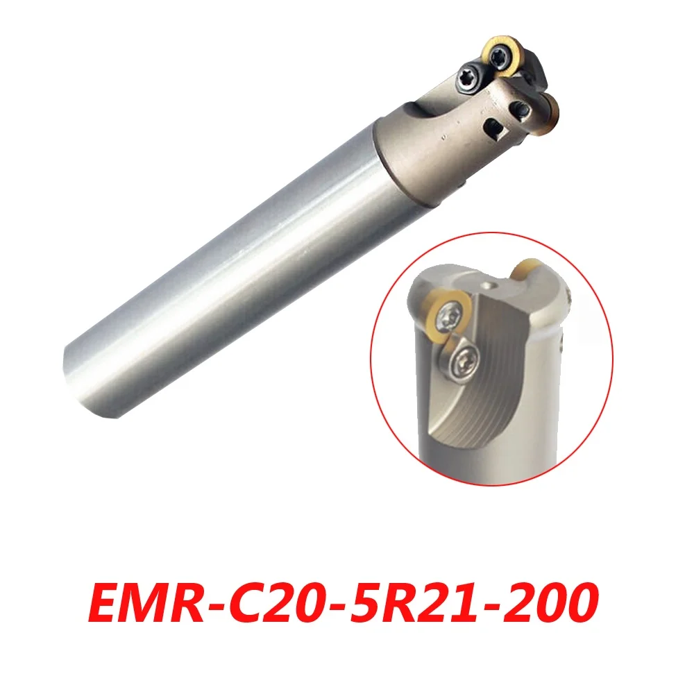 

Free Shipping EMR-C20-5R21-200 Indexable Face Milling Cutter Tools For RPMW/T1003MO Carbide Inserts Suitable For NC/CNC Machine