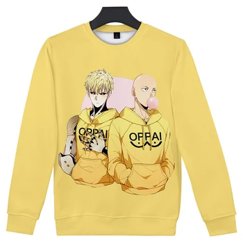 

Hot sale 3D Sweatshirts Anime Vogue Leisure One Punch Man Season 2 Round neck 2019 Men/Women Japanese manga print Sweatshirt