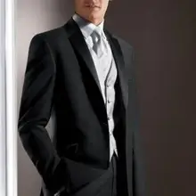 Костюм Homme Mariage приталенный костюм мужские костюмы с брюками черные 4 предмета(куртка+ брюки+ галстук+ жилет) Красивые смокинги, облегающие костюмы
