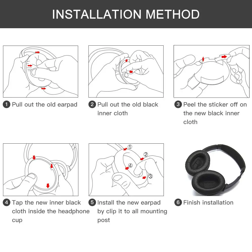 YSAGi 1 пара сменных пенный амбушюр наушники для BOSE QuietComfort15 QC2 QC15 QC25 QC35 AE2 аксессуары для наушников