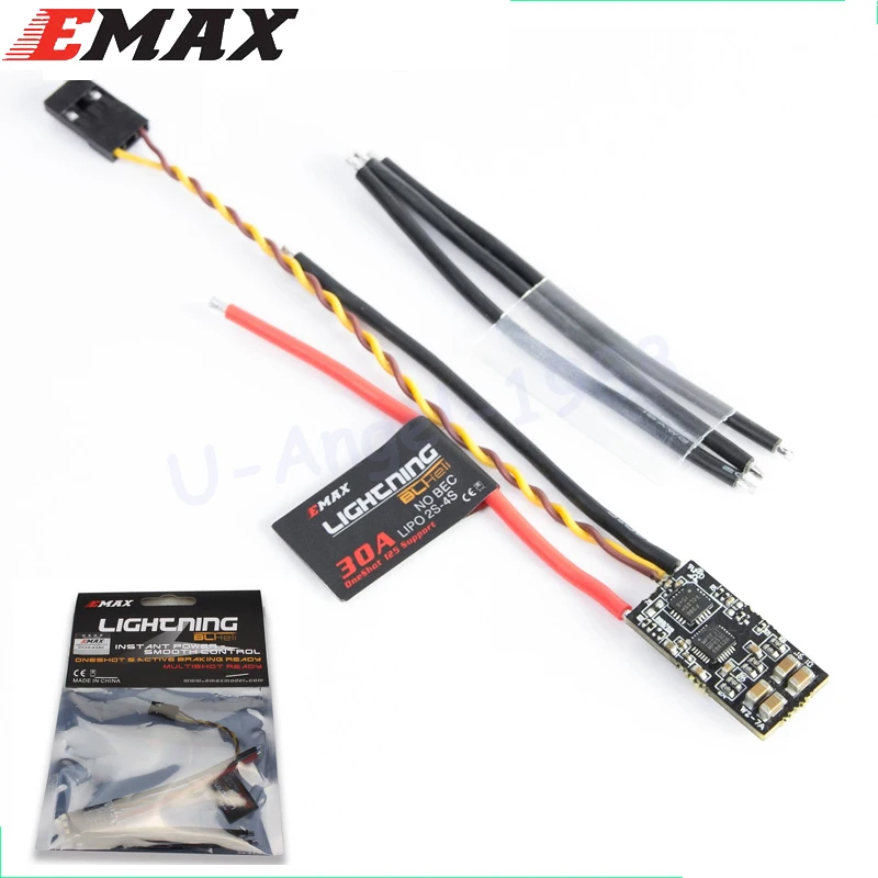 

EMAX BLHeli For lightning 30A ESC RC ESC Micro Mini Electronic Speed Controller Only 5g for Racing Drone RC Multicopter