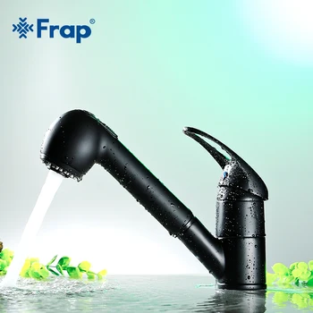 

Frap 1 set New Hot and Cold Water Classic Kitchen Faucet Brass Pull Out Kitchen Sink Water Mixer Swivel 360 Degree musluk Y40026