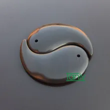 5А класс Si Bin с бяньши, камни массажный комплект Guasha taiji форма 2 шт./компл. диаметр 80 мм, толщина 5 мм