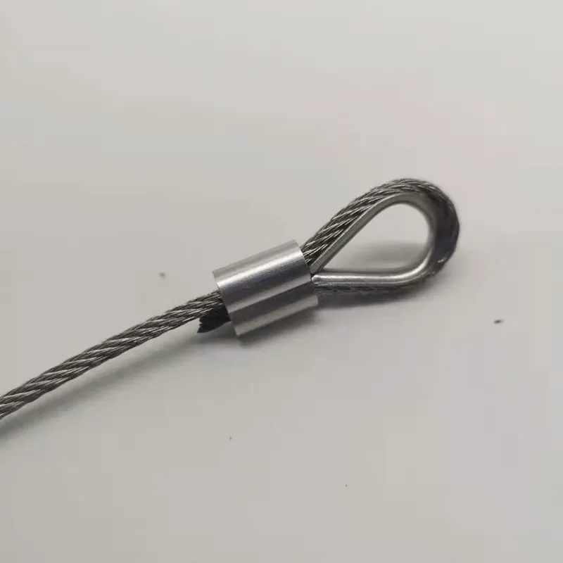 20 шт диаметр 5 мм рукава алюминиевый овальный двойной отверстие и Резьбовая веревка для обжима провода веревки