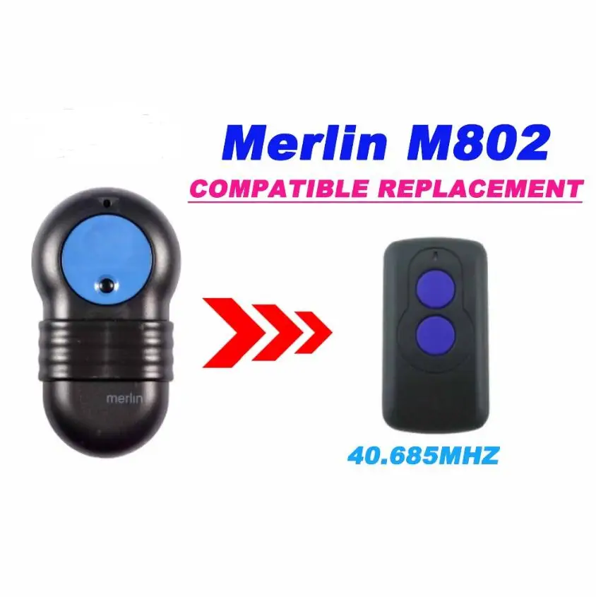 

Replacement Garage Door Remote Controller DIP Switch Merlin M802 40.685MHz VERY