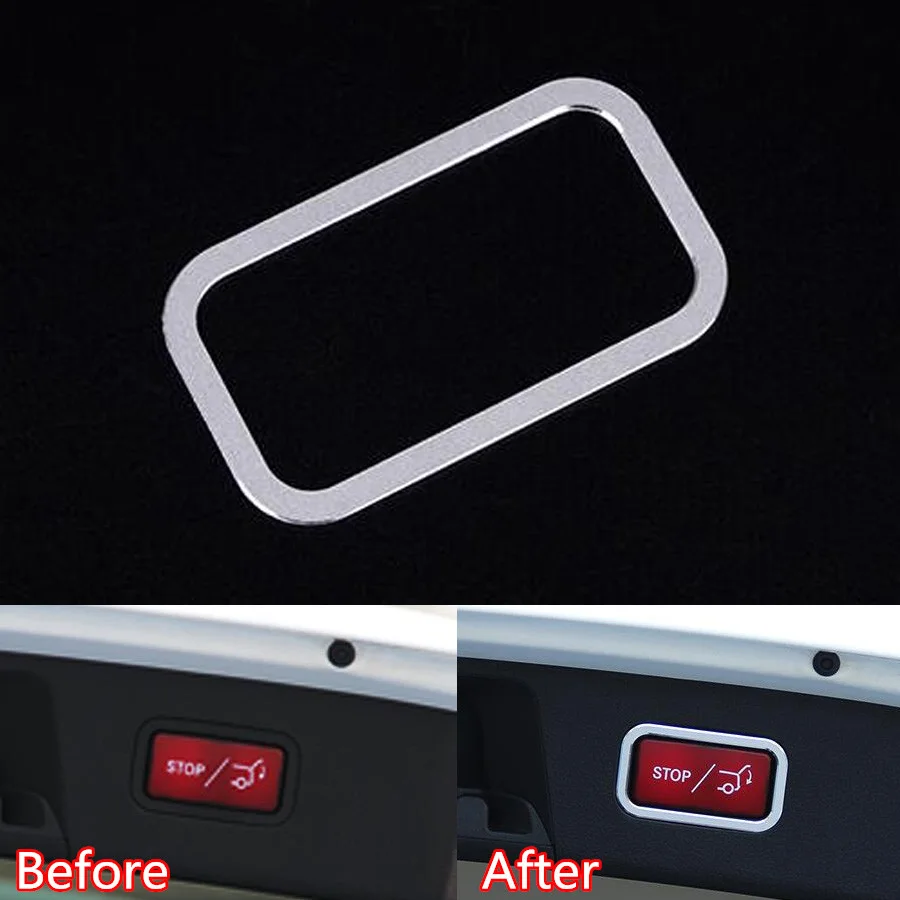 

Aluminum Auto Car Electric Tail Door Button Frame Trim Styling For Mercedes Benz E Class GLA GLC GLK CLS ML GL GLE GLS etc