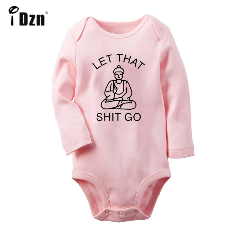 

Let That shit go Support Your Local Farmer Design GRAY Newborn Baby Bodysuit Toddler Long Sleeves Onsies Jumpsuit Cotton Clothes
