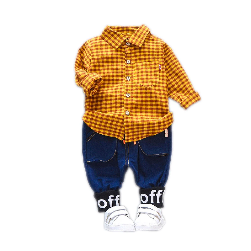 

Baby Suit Spring and Autumn New Kind of Baby and Child Outgoing Clothes Boy's Shirts Two-piece Spring Suit Tide