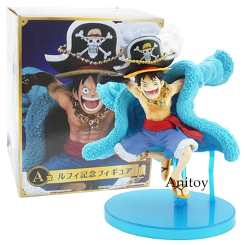 

Anime One Piece 20th Anniverary Straw Hat Crew Monkey D Luffy PVC Figure Collectible Model Toy 14cm