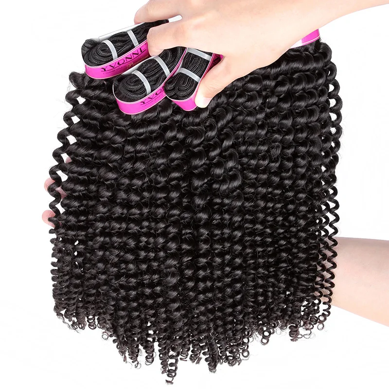 Yvonne Brazilian Kinky Curly Virgin Hair,3Pcs/lot Brazilian Hair Weave Bundles,Top Quality Aliexpress 100% Remy Human Hair