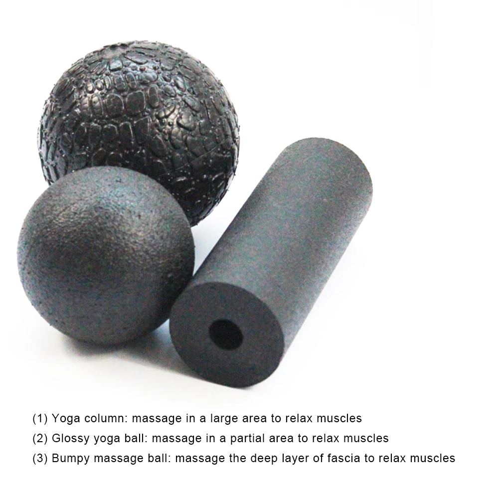 Роликовый массажер и Лакросс мяч набор эффективной без побочный эффект Массажный мяч мышечные боли Здравоохранение для Фитнес массаж