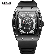 Baogela Men's Army Military Quartz Wrist Watches Silicone Sports Skeleton Waterproof Relogios Masculinos Clock 1612-Black цена Baogela Men's Army Military Quartz Wrist Watches Silicone Sports Skeleton Waterproof Relogios Masculinos Clock 1612-Black цены онлайн