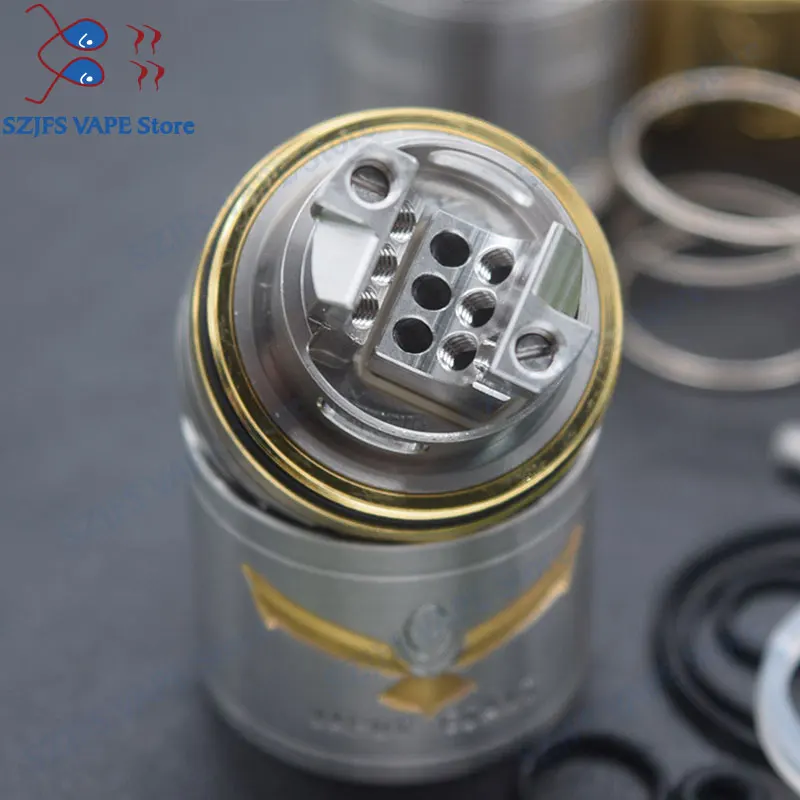 Вейп Giant V6S RTA 6 мл/7 мл 23/25 мм 316ss с регулируемой одинарной катушкой верхним