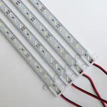 Новинка 8520 SMD светодиодные полосы света 12 В Светодиодная настольная лампа с жестким светом бар 12 мм жесткий светодиодный Стержень 24 Вт/м 12 Вт/0,5 м ультра яркая полоса света