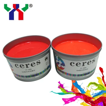 

YY-806 UV Offset Printing Fluorescent Ink,Pink Color,high-quality