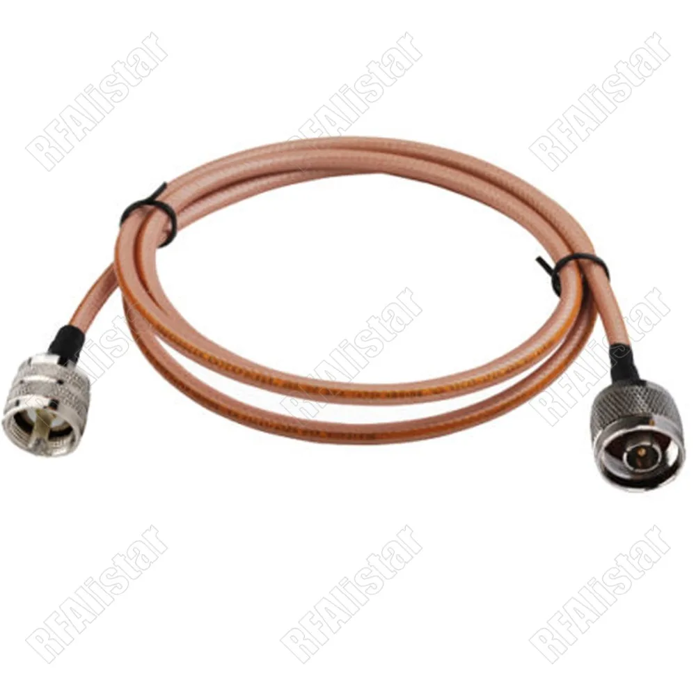 N образный штекер на UHF PL259 RG142 адаптер коаксиальный кабель флейта Wi Fi 30 см/50 см/1 м/2