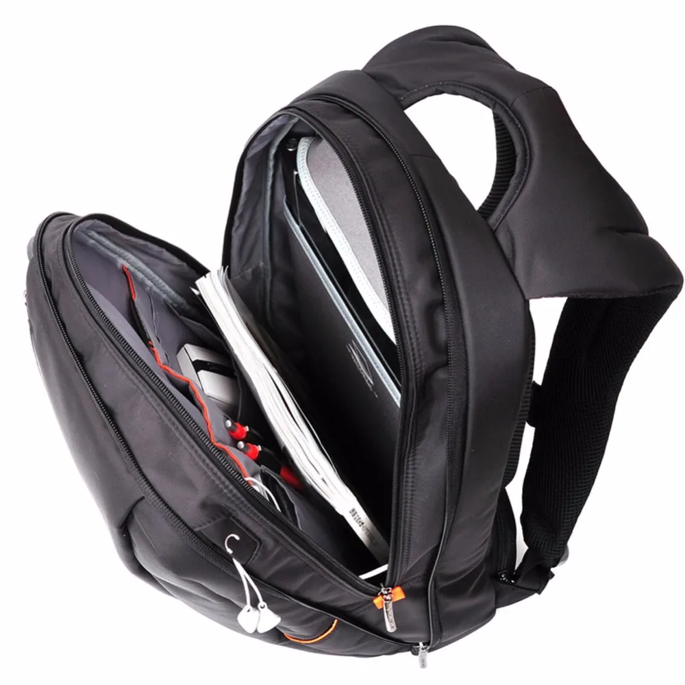 Kingsons водонепроницаемый мужской рюкзак деловой рюкзак для путешествий Черный мужской рюкзак большой рюкзак для ноутбука 15,6 дюймов
