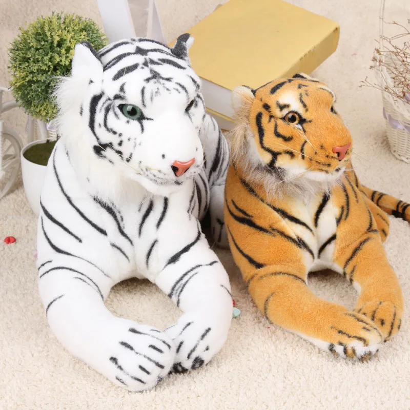 60-80 см огромный плюшевый тигр, плюшевая игрушка, подушка, подушка, имитация животного, Реалистичный, яркий, настоящий Тигр для мальчика, большая кукла-тигр