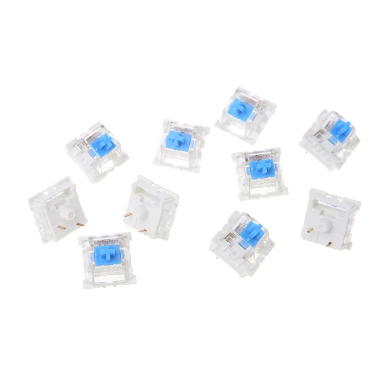 

2018 10Pcs Keyboard KeyCaps 3 Pin USB Wired Mechanical Switch Blue for Gateron for Cherry MX Switch Keyboard Sampler Tester Kit