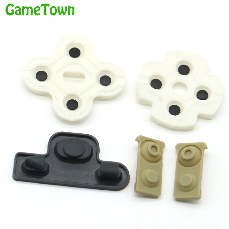 

10 Sets For Playstation 3 Dualshock Silicon Rubber Conductive Pads For PS3 Controller Button Pads Repair Parts Set Accessories