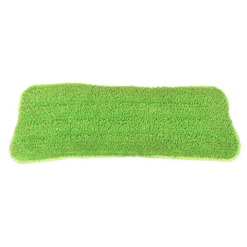 Сменные волоконные моющиеся насадки для швабры, подходят плоские швабры с распылителем, бытовые чистящие средства - Цвет: Green