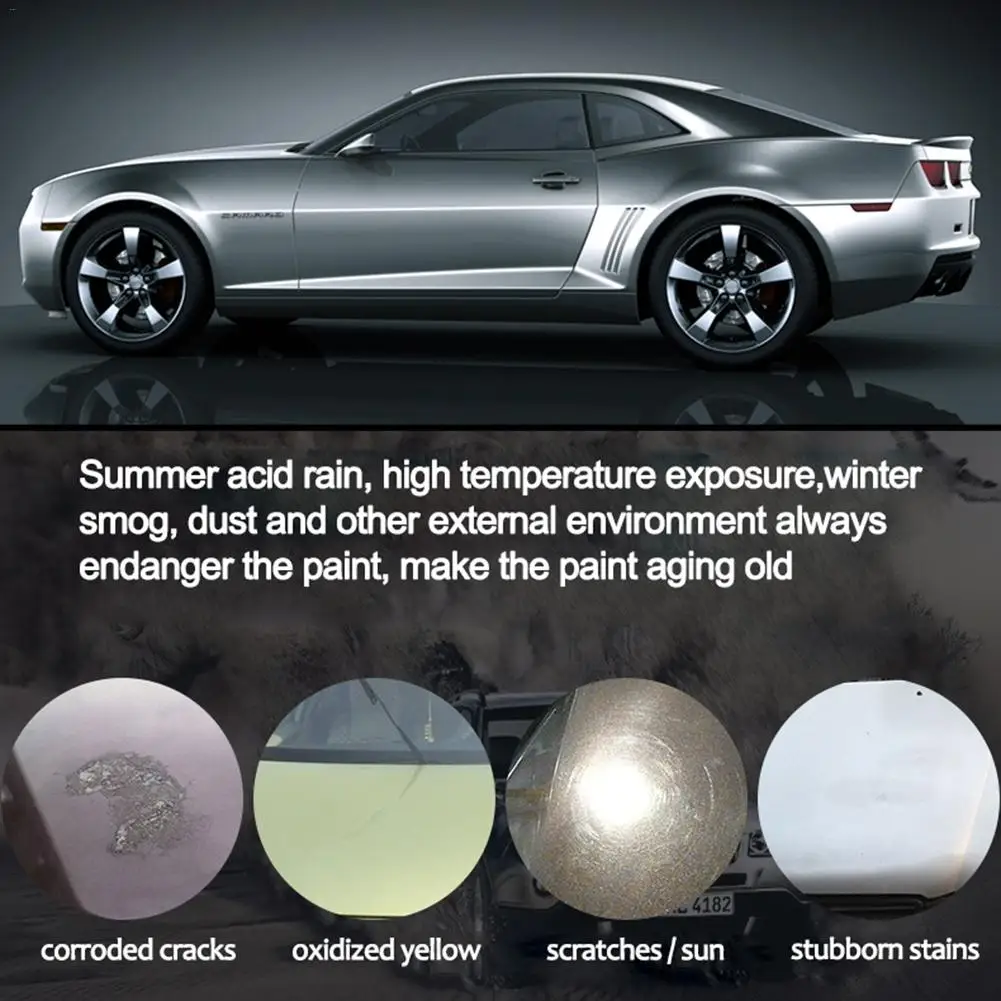 Авто Автомобильный защитный воск уход за краской Нано покрытие микро царапины ремонт обслуживание обеззараживание остекление для серебряного автомобиля