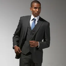 Горячая Распродажа, 3 предмета, классические мужские свадебные костюмы для жениха, смокинги, тонкий Terno Masculino(пальто+ брюки+ жилет+ галстук