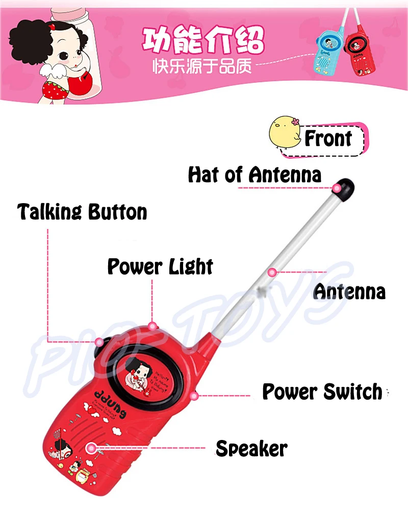 Brinquedo do Presente do Bebê Falando da Família Máquina de Jogo Interfone de Longa Nova Vindo Walkie Talkies Crianças Comunicar Interativo Bonito Distância 5 Do Bebê Crianças Comunicar Falando Da Família