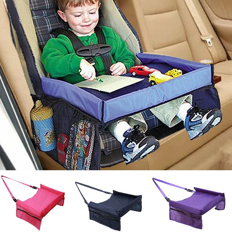 

Waterproof Table Car Seat Tray Storage Kids Seat Infant Stroller Holder For Children Dining And Drink Baby Rattles Booster Seats