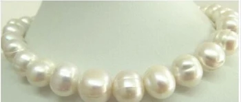 

HUGE 18"12-13MM SOUTH SEA WHITE CREAM PEARL NECKLACE VERY GOOD LUSTER AAA+001 Factory Wholesale price Women Gift word Jewelry