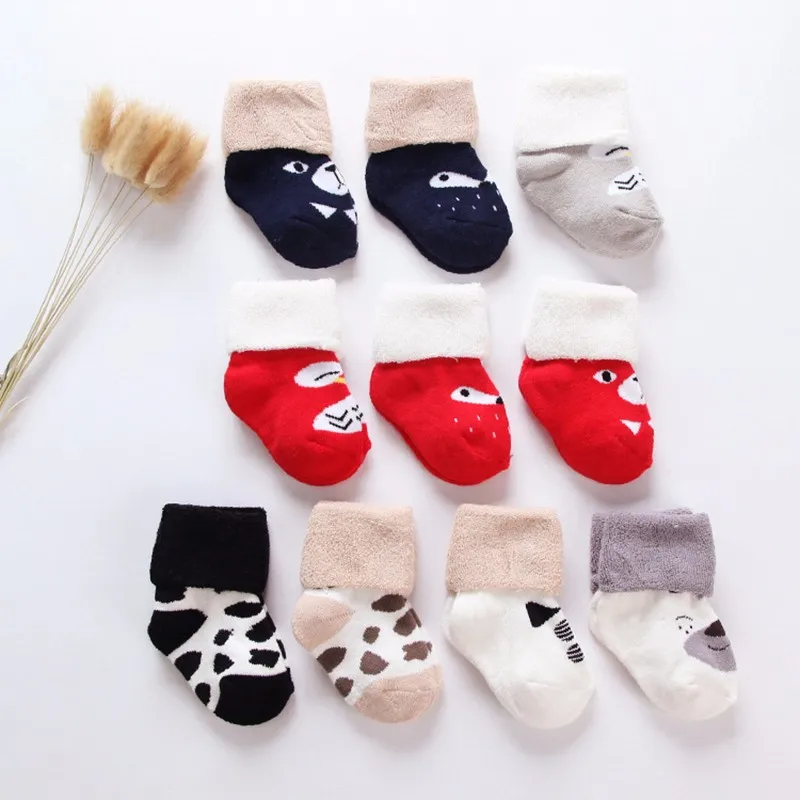 Warm Boys Girls Socks 100% Cotton Thick Infant Sock 2016 Cute Toddler Accessories Hot Socks Kids Winter New Children Clothing (6)