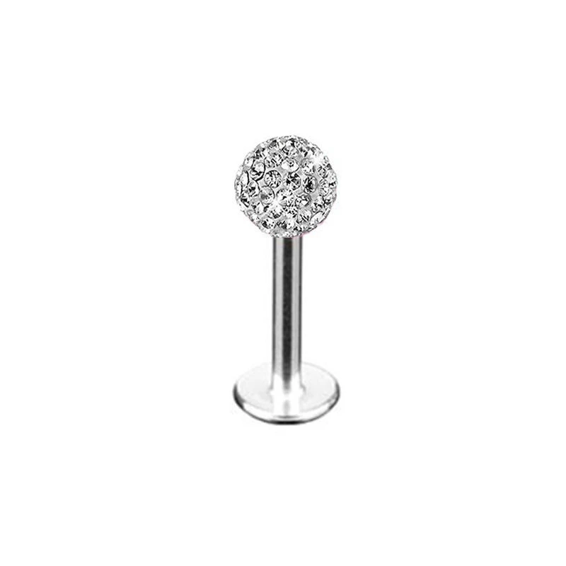 Steel Crystal Labret Monore Rings Lip Piercings Heart Star Cartilage Ear Helix Stud Barbell Piercings Jewelry piercing jewelry ear piercing jewelry metal jewelry body piercing jewelry body jewelry 1PC