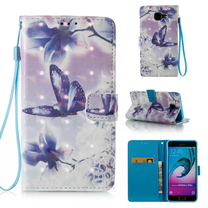 

Leather Wallet Flip Soft TPU Phone Silicone Cover Shell Stand Coque Fundas for Samsung Galaxy A3 A5 2016 2017 A310 A510 Case